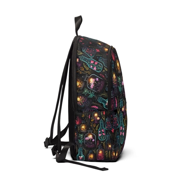 Dark Forest All-Over Fabric Backpack | Witchy Tinctures, Potions and Foliage - Picture 2 of 4